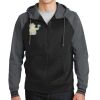 Sport Wick ® Varsity Fleece Full Zip Hooded Jacket Thumbnail